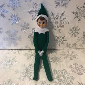 Christmas Classic Holiday Helper Elf Plush Doll Green Boy